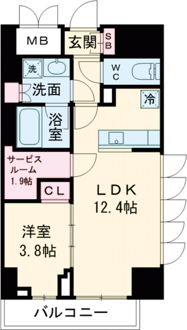 ラティエラ武蔵小山レジデンスの間取り
