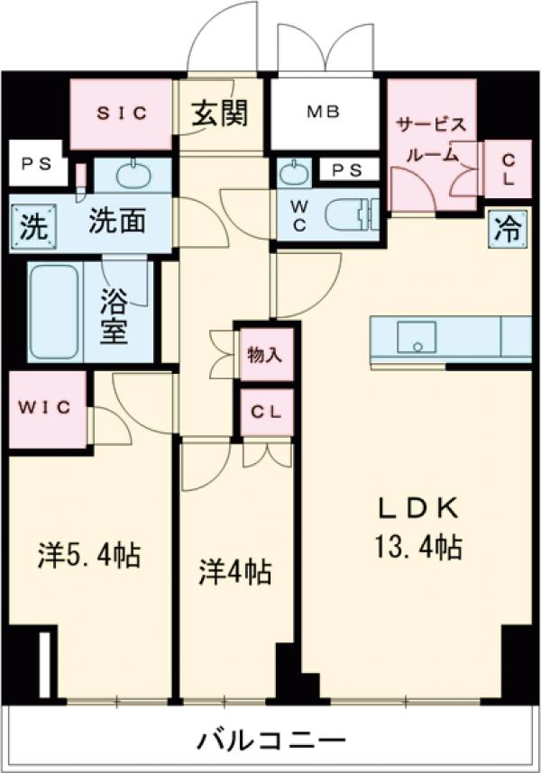 ラティエラ武蔵小山レジデンスの間取り