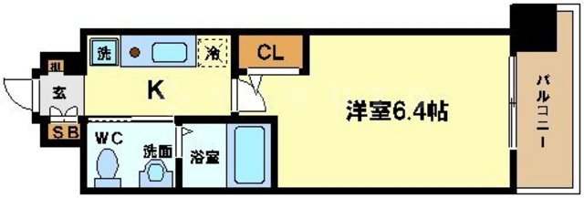 エスリード野田阪神駅前の間取り