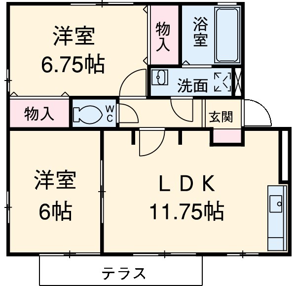 リビングタウン香久山 Aの間取り