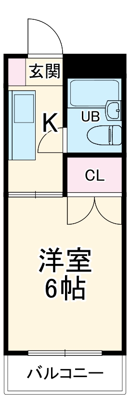 ヤマトハイツ藤崎A棟の間取り