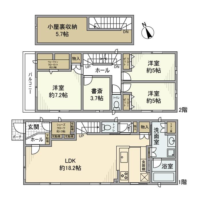 荻窪戸建の間取り