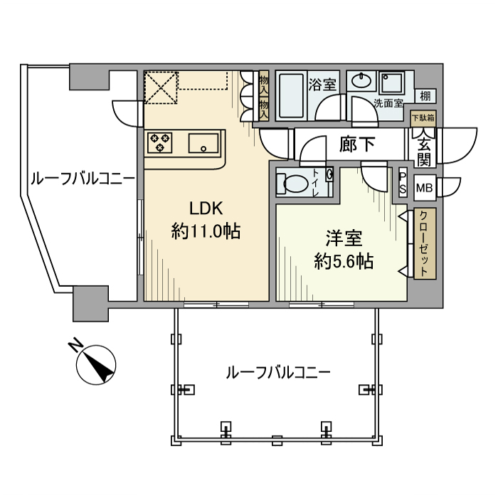 スプレスター大森山王の間取り