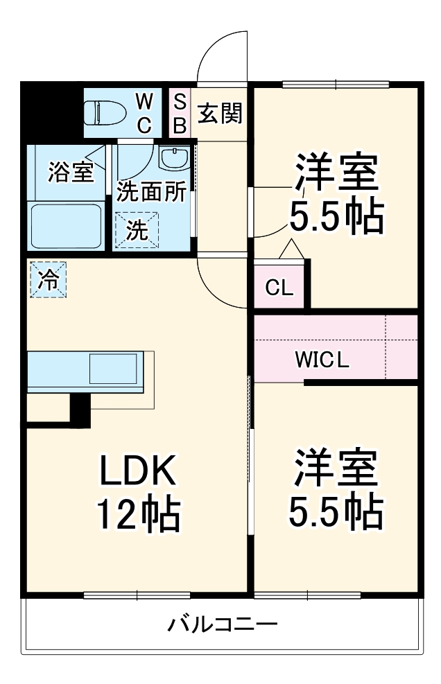マンション稲葉の間取り