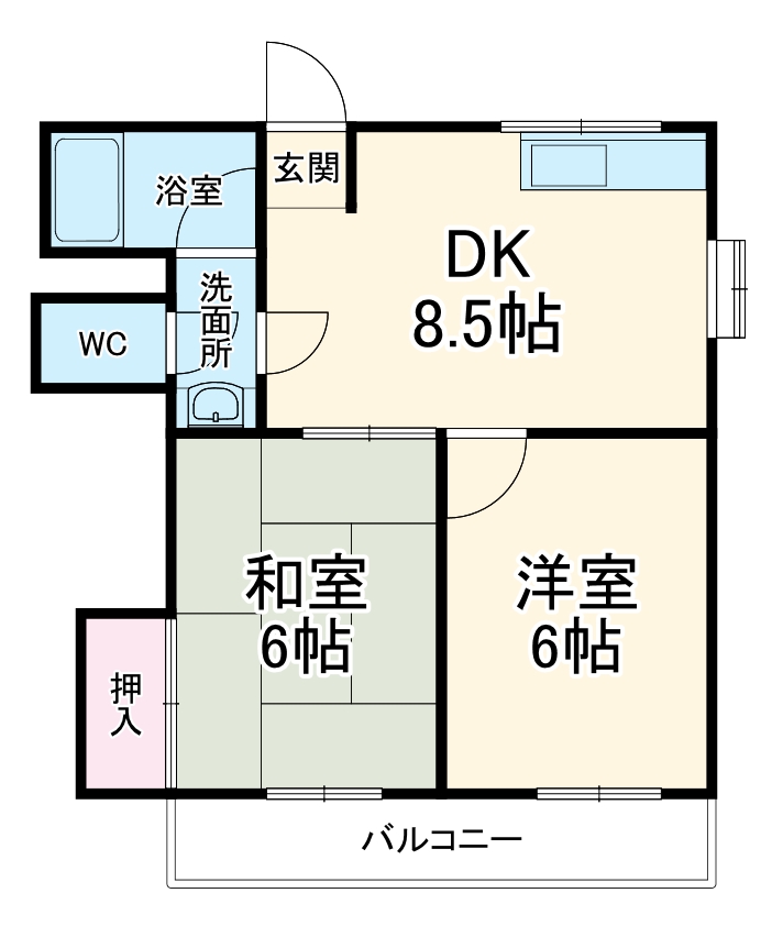 ハイツパークサイドの間取り