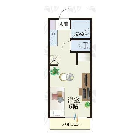 弥生町の完工年月(1994年3月)築の賃貸アパートの間取り