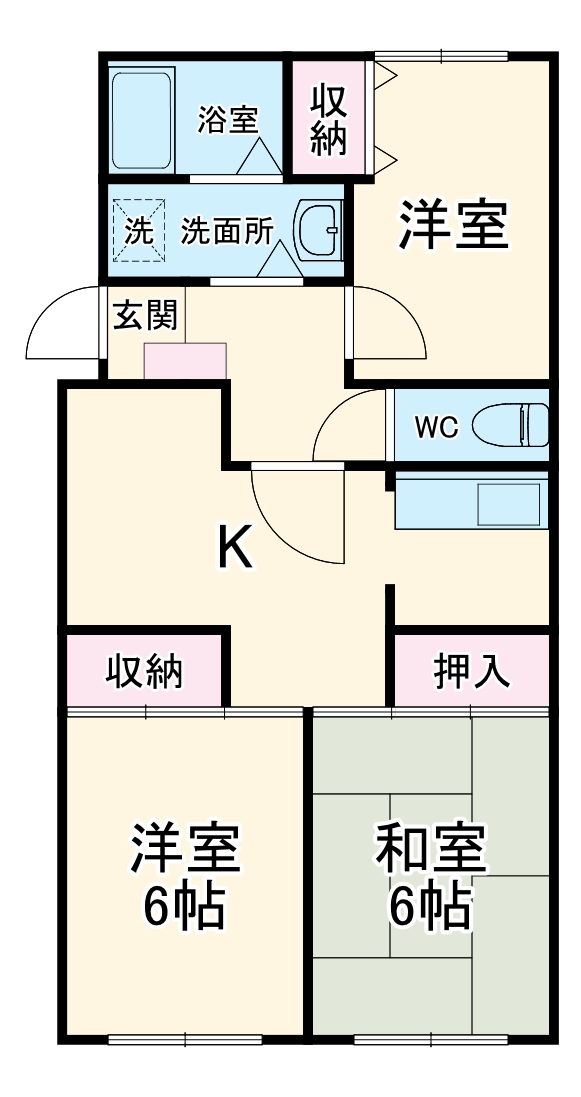 コリーヌ厚木の間取り