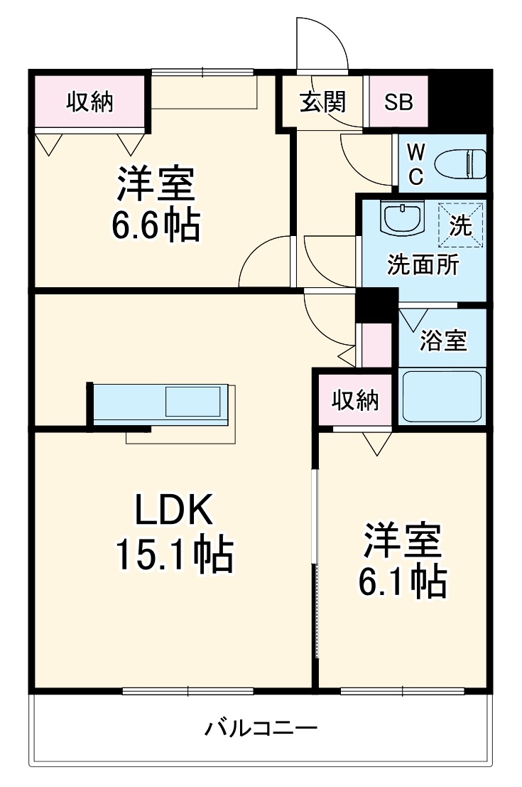 ソレイユ ルヴァンの間取り