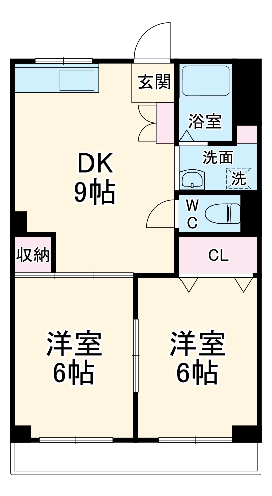 シャトー桐野の間取り