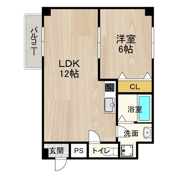 CITY SPIRE難波WESTⅡの間取り