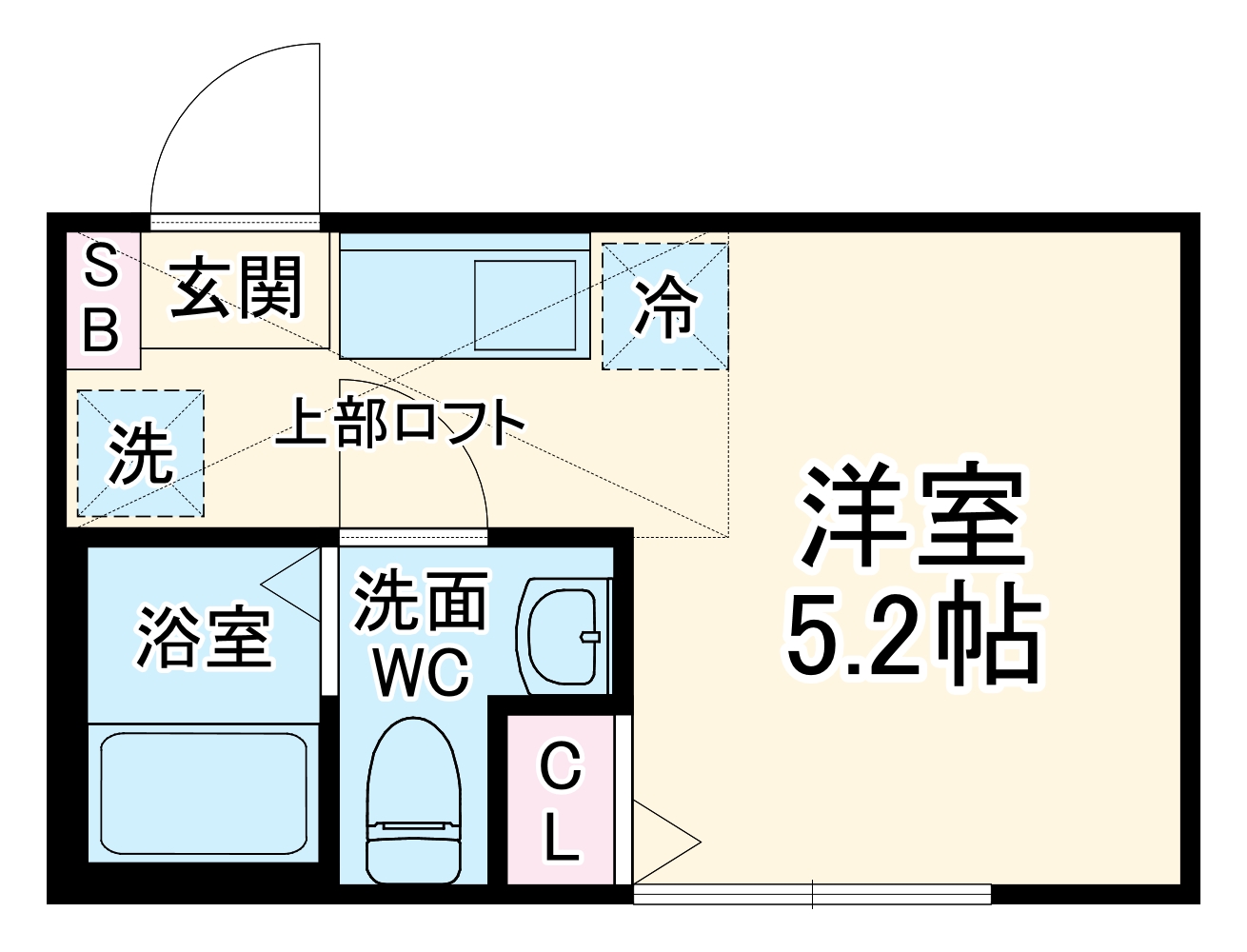 ルミナス生田の間取り