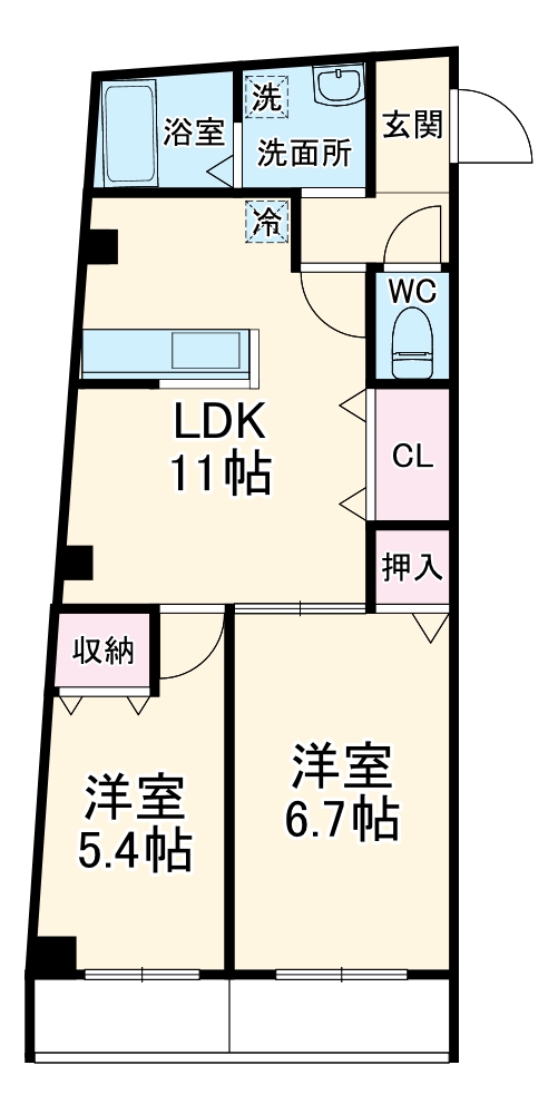 ドエル・シャンビエンの間取り