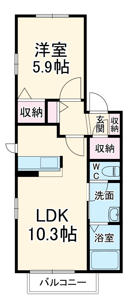 サンヒルズの間取り