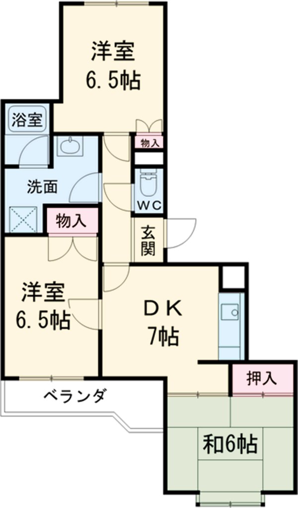 フィアテル岸和田の間取り