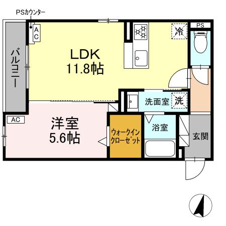 グランヒルズ鴨江の間取り