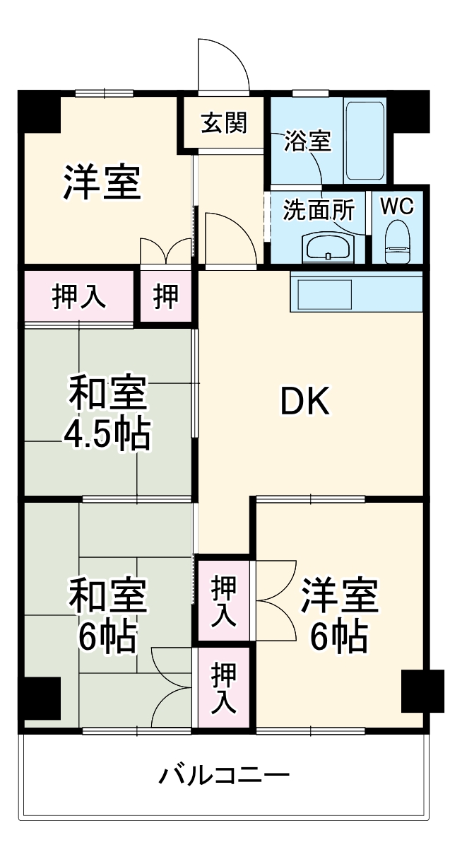 第2信栄ハイツの間取り