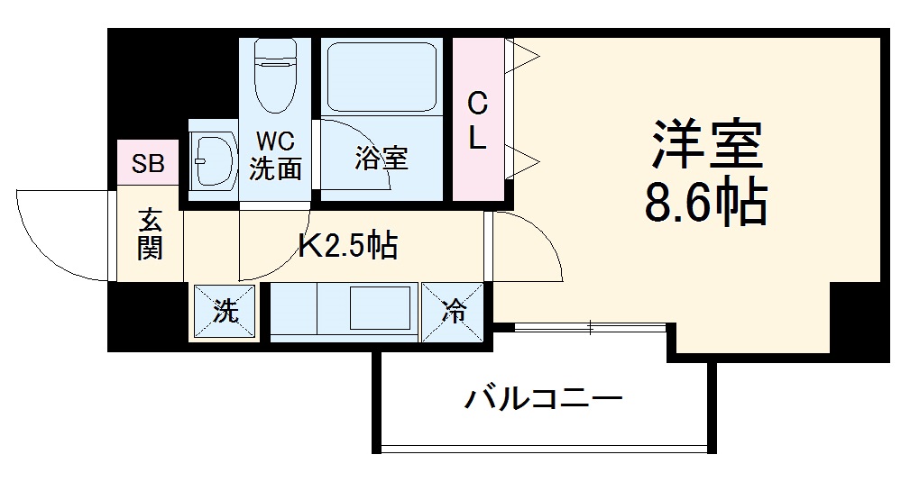 クレド新横浜の間取り
