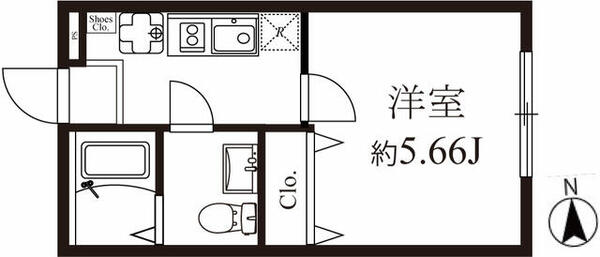 モダンラフォンテ高島平Aの間取り