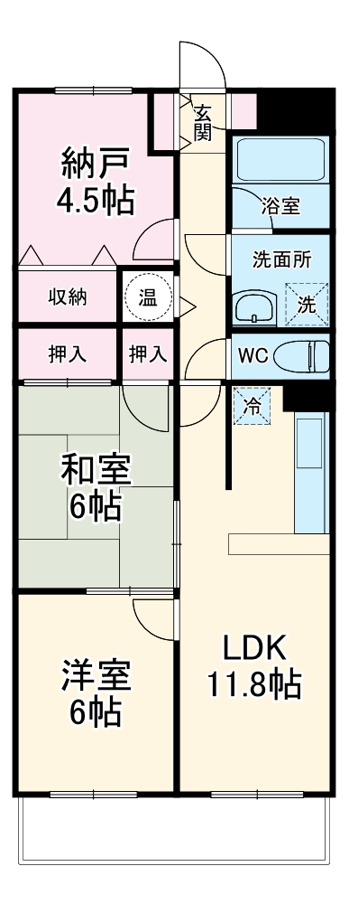 ライオンズマンション東川口の間取り