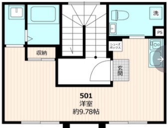 ＡＭＦＣ　ＲＥＳＩＤＥＮＣＥ　ＳＨＩＭＯ－ＯＣＨＩＡＩの間取り