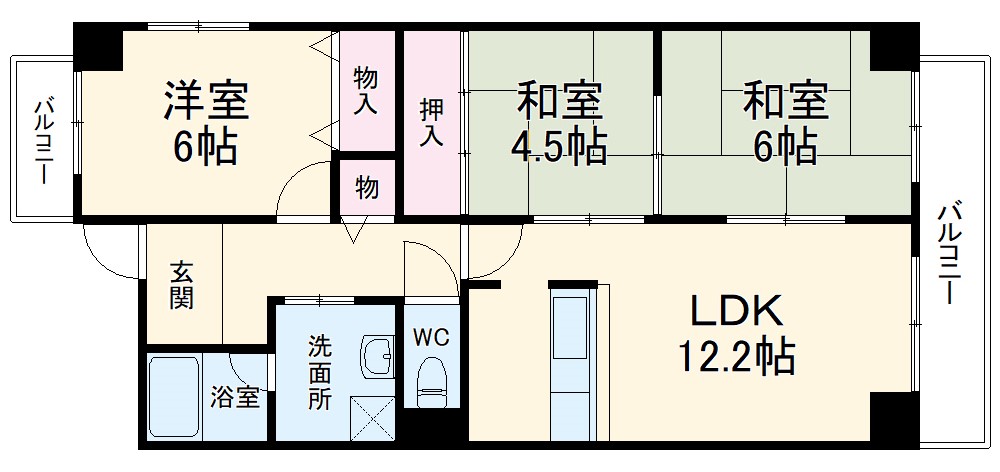 アルデール緑地の間取り