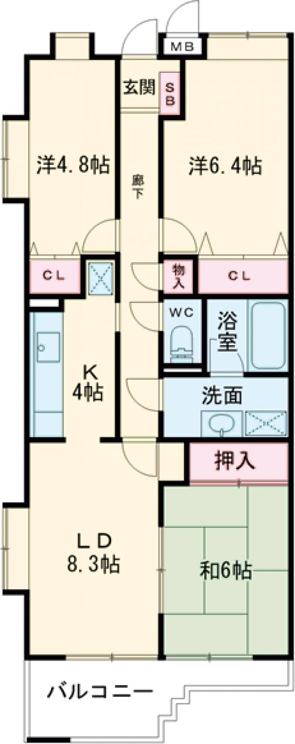 ＮＲ小平鈴木町の間取り