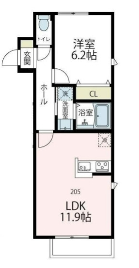 ヴァイセヴェレ鎌倉の間取り