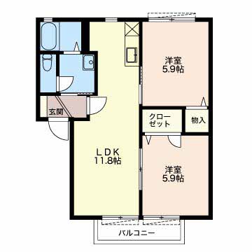 パストラルⅠの間取り