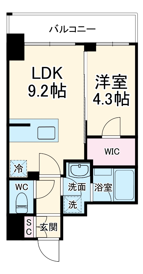 グランカーサ横濱石川町の間取り