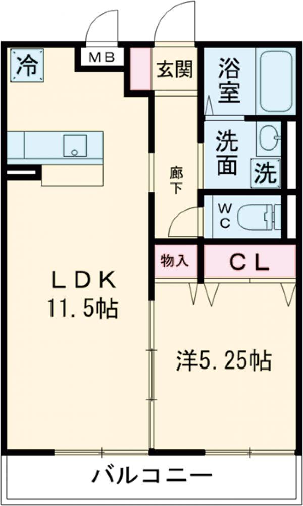 Ｐｕｒｅ　Ｃｏｕｒｔの間取り
