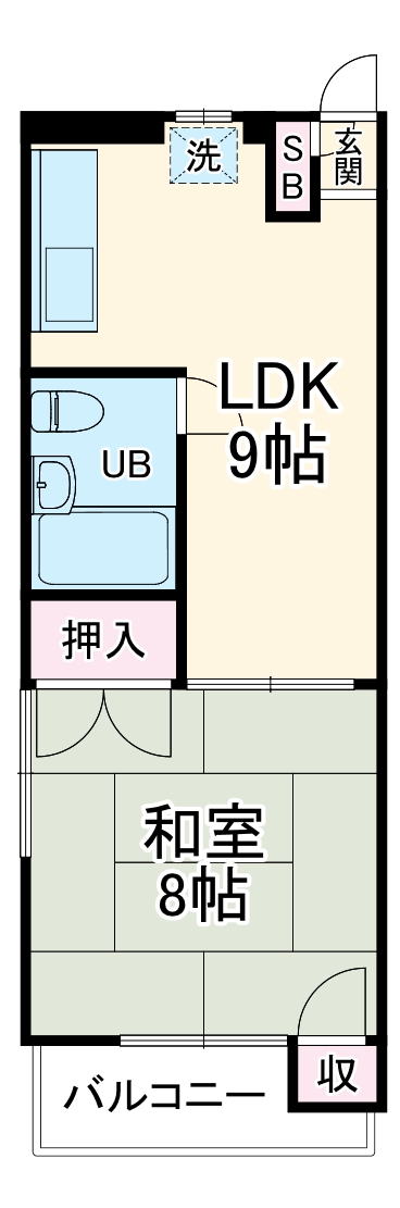 大倉山ハイツの間取り