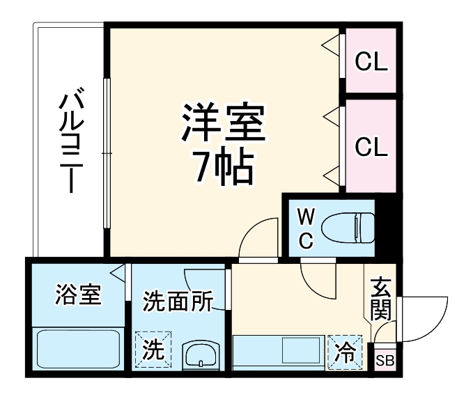 ジーメゾン湘南藤沢の間取り