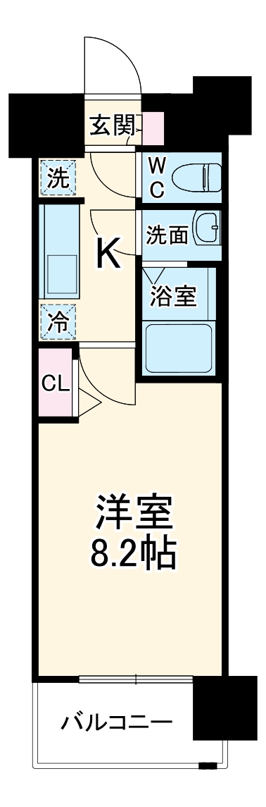 プレサンス横浜大通り公園の間取り