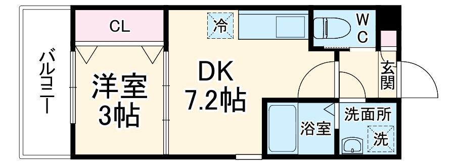 仮）ジーメゾン高座渋谷ブランシュの間取り