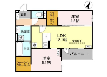 (仮称)D-Room大房PJ A棟の間取り