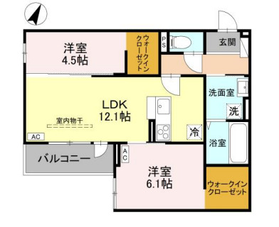 (仮称)D-Room大房PJ A棟の間取り