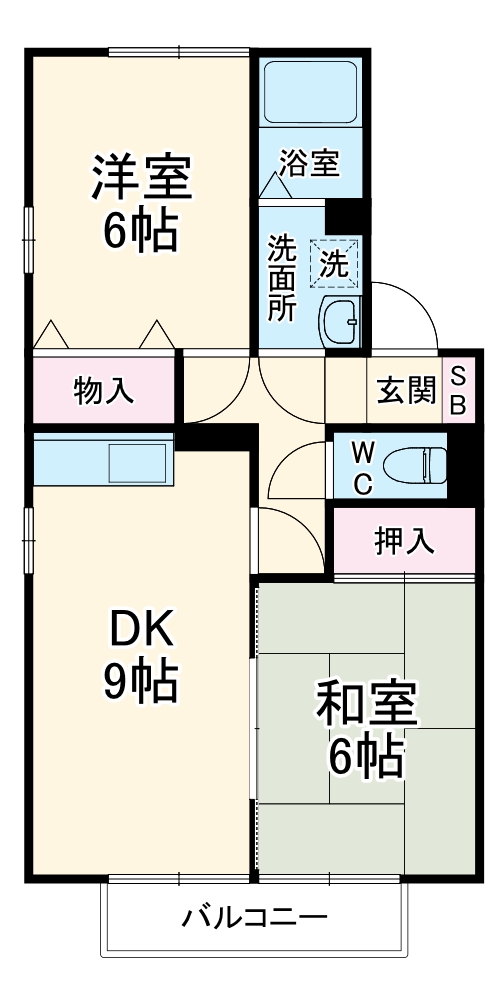 フローリッシュ　Ａの間取り