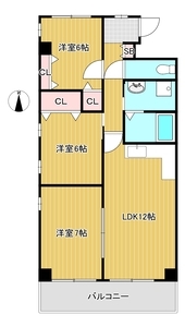 パレーシャル難波の間取り