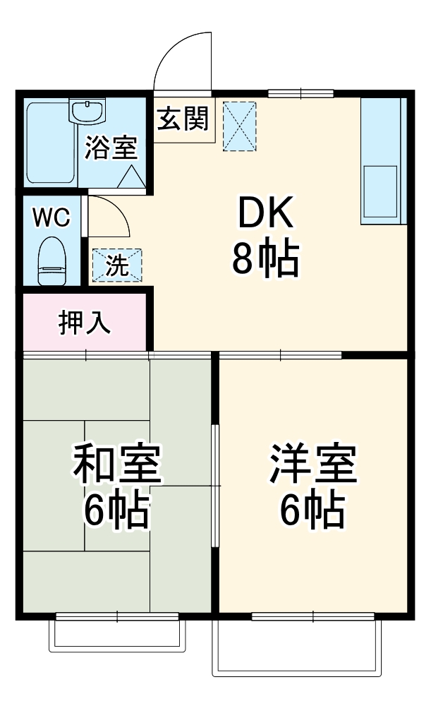 コーポサンライズの間取り