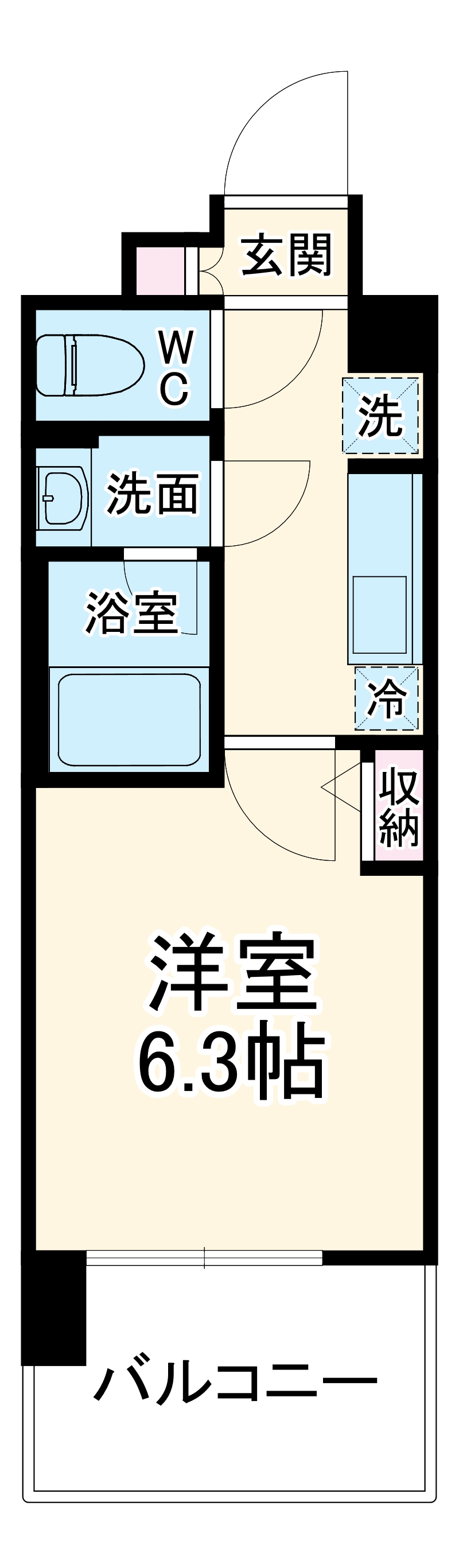 プロスタイルウェルス横浜天王町 SHOKEN Residenceの間取り