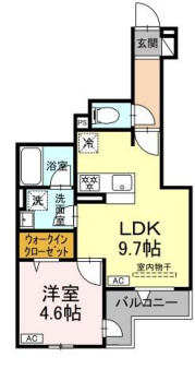 セレスティア関原Ⅱの間取り