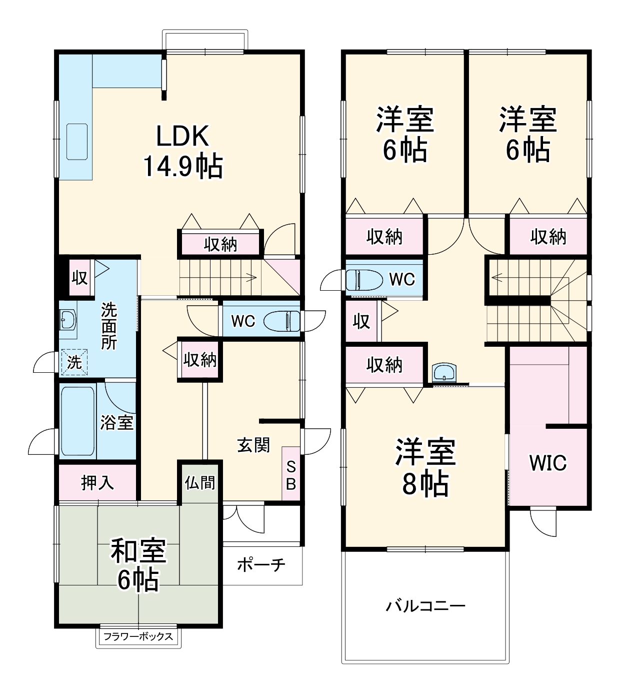 本町3丁目戸建の間取り