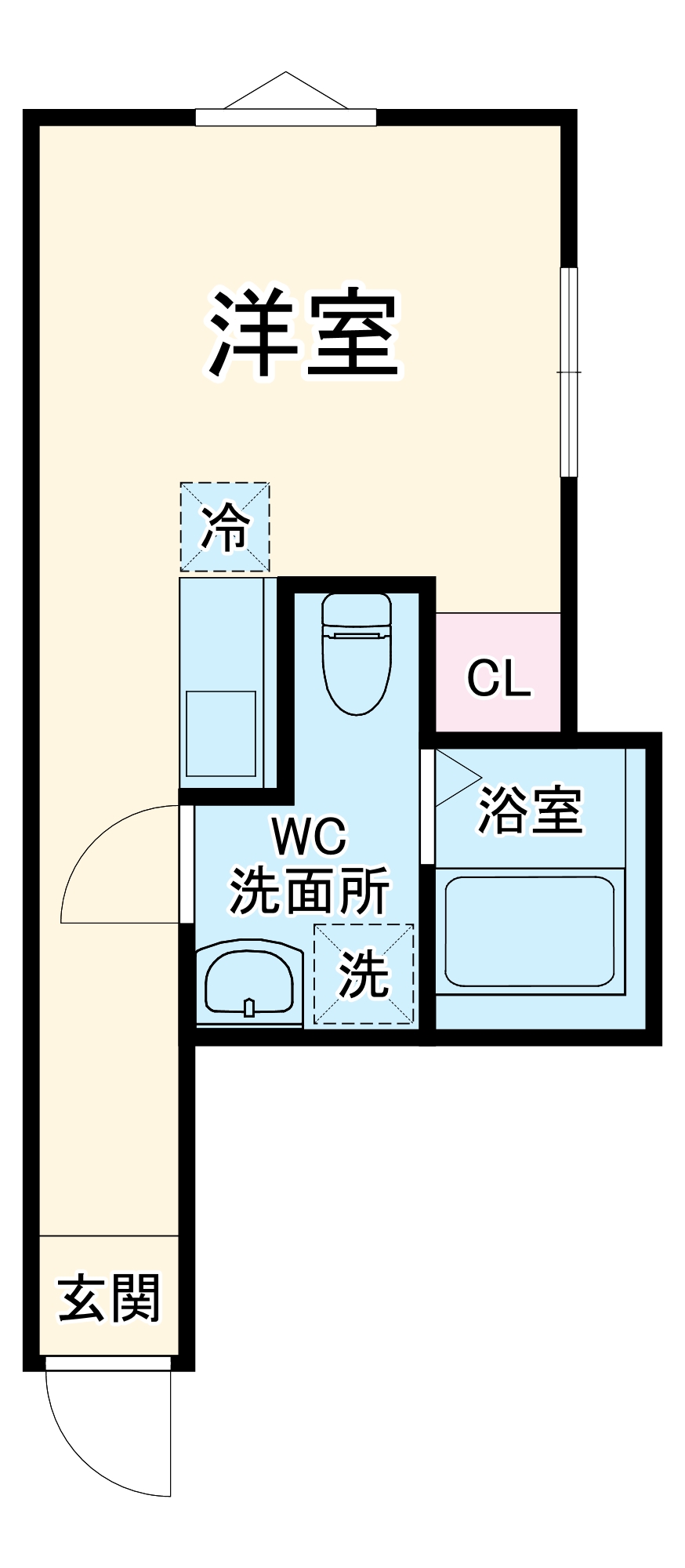 アクシスコート川崎の間取り