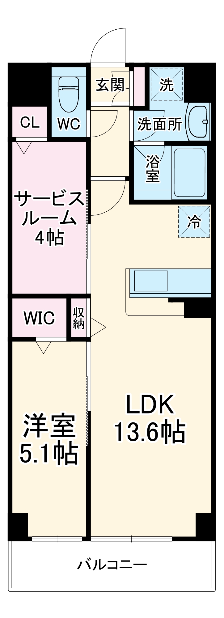 ドゥーエ武蔵中原の間取り