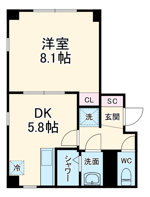 ブリティッシュクラブ宮川町の間取り