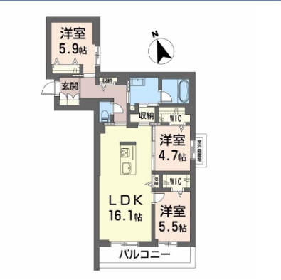 SEN(セン)の間取り