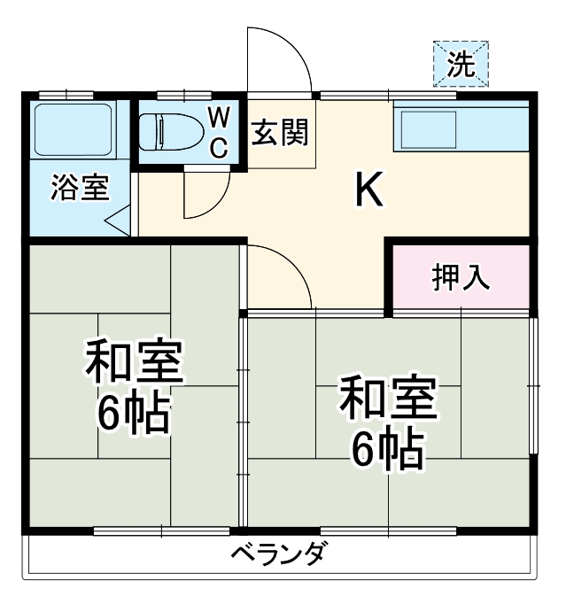 アサヒコーポの間取り