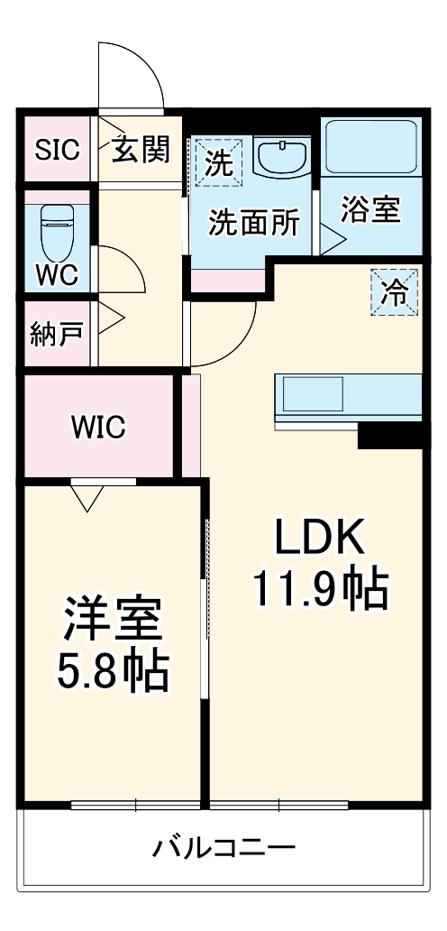 aruROOM高林の間取り