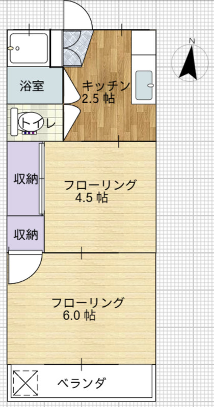 芝サルビア荘の間取り