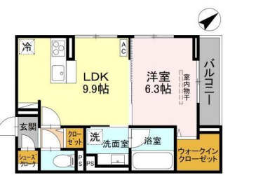 D-ROOM中町PJ Ⅲの間取り